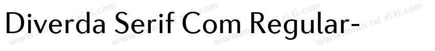 Diverda Serif Com Regular字体转换
